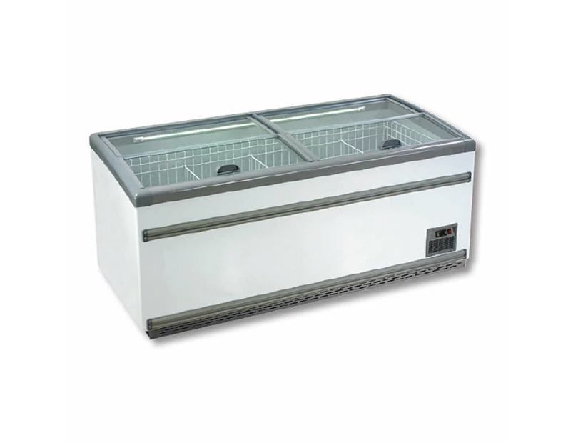 Thermaster Supermarket Island Dual Temperature Freezer & Chiller With Glass Sliding Lids ZCD-L210S