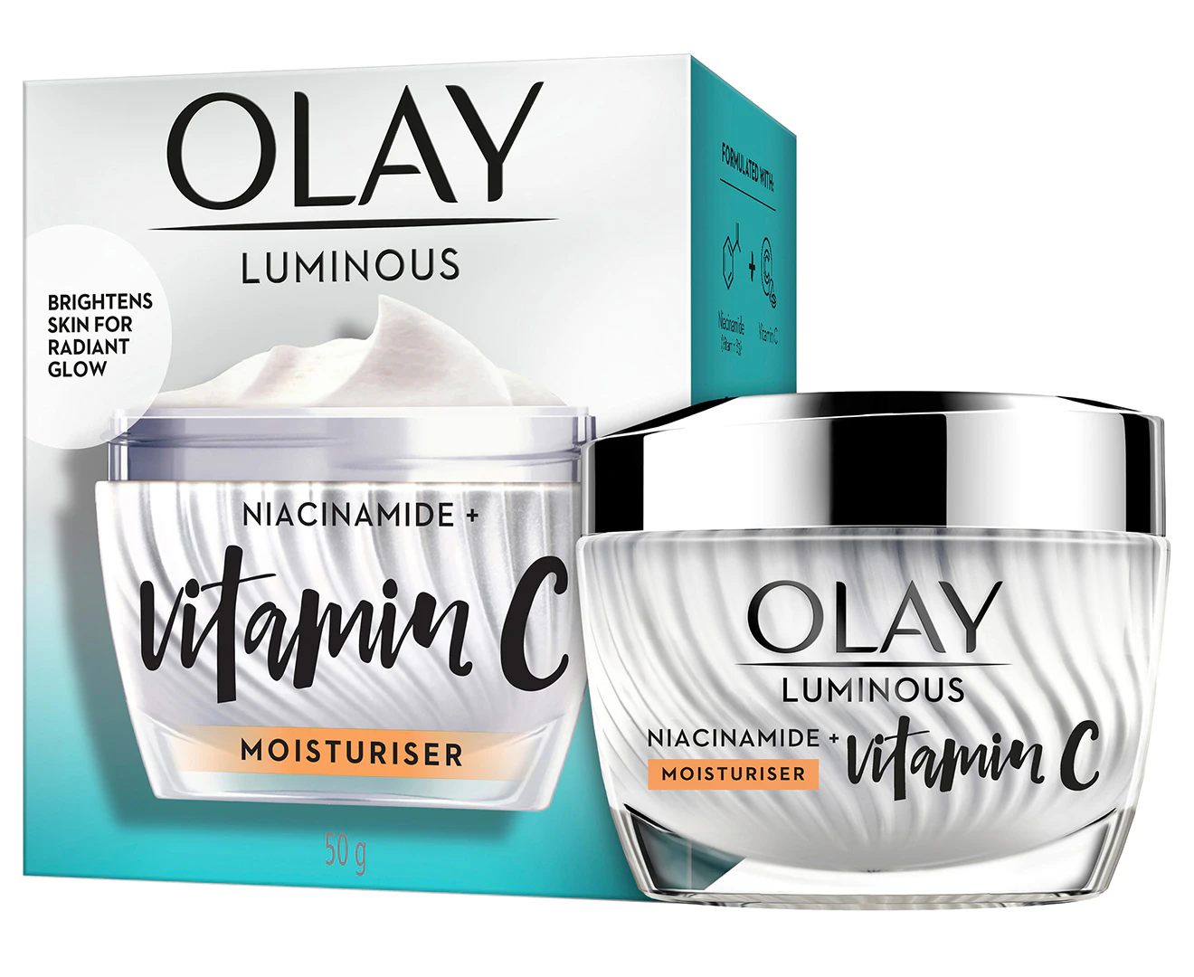 Olay Luminous Niacinamide + Vitamin C Moisturiser 50g