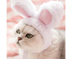 Cute Rabbit Ear Shape Headgear Hat Dog Teddy Bichon Cat Cosplay Pet Headdress