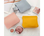 Pocket Makeup bag, waterproof, portable, zipper free, autistic ladies Mini makeup bag -yellow