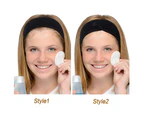 Stretchable Washable Spa Sweat Headband Makeup Hair Wrap Face Wash Head Towel-Black
