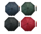 4pce Umbrella Set Black, Green, Blue & Red Extendable Handle Small & Compact 93cm Open - Black, green, red, blue