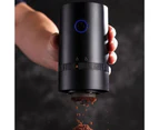 USB Charging Coffee Bean Grinder Stepless Adjustment One-click Automatic Start Long Service Life Electric Coffee Grinder for Home-Black