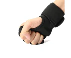 Weight Lifting Gym Workout Sport Exercise Training Neoprene Gloves Wrist Wrap Black