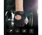 Unisex Breathable Anti-slip Weight Lifting Yoga Gym Sports Half Finger Gloves Grey