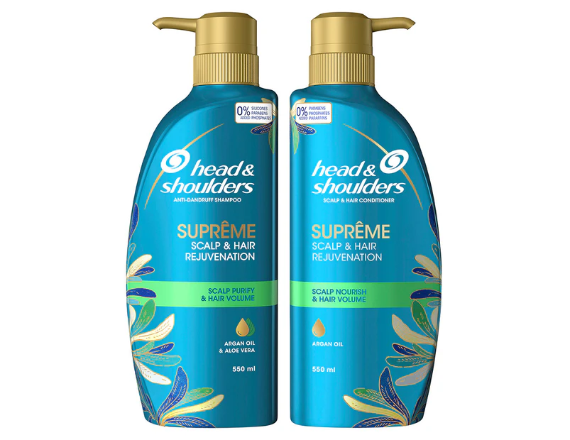 Head & Shoulders Supreme Purify & Volume Shampoo & Conditioner Pack 550mL