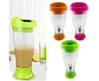 Self Stirring Mug Milk Coffee Juice Mixer Cup Electric Automatic Mixing Bottle-Green