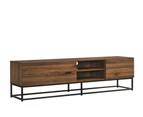 Kodu Cody Entertainment Unit Industrial TV Cabinet TV Stand 180cm 1 door 2 drawers woodgrain