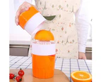 Portable Mini Manual Juicer Fruit Orange Citrus Lemon Juice Bottle Cup Squeezer-Orange
