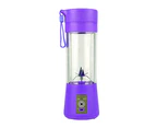 Mini Portable USB Chargeable Household Fruit Juicier Cup Squeezer Mixer Machine-Purple