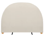 Milano Decor Newark Curved Beadhead - Cream