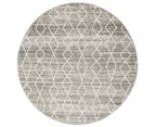 Summon Remy Silver Transitional Round Rug
