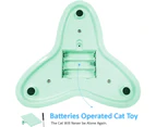 Cat Toys, Interactive Cat Toy Butterfly Funny Exercise Electric Flutter Rotating Kitten Toys, Cat Teaser with Replacement -Green