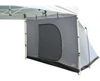 3m Gazebo + Side Wall 5 Person Tent + Ultramesh 3x3m Mat + 4 Sand Bag Weights Camp Setup - Grey