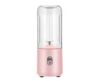 500ml Electric Juicer Labor-saving Food Grade 4/6 Blades Powerful Motor Mini Automatic Fruit Mixer for Home-Pink