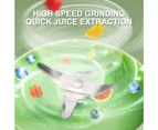 500ml Convenient Fruit Juicer High Speed Operation ABS Compact Portable Rechargeable Electric Blender for Home-Green