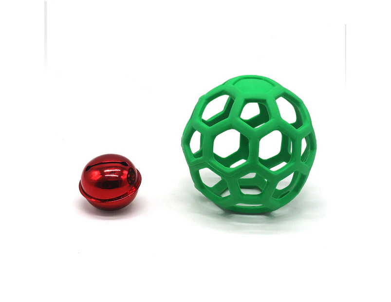 Dog Toy Ball, Natural Rubber $ Dog Toy TPR Hollow Ball Anti-Bite Tennis Stretch Rubber Ball -B