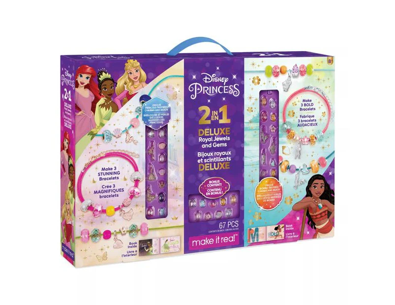 Make It Real 2 In 1 Disney Princess Deluxe Royal Jewels and Gems