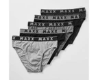 MAXX 5 Pack Hipster Briefs - Grey