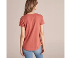 Target Cotton/Modal Relaxed T-Shirt - Red