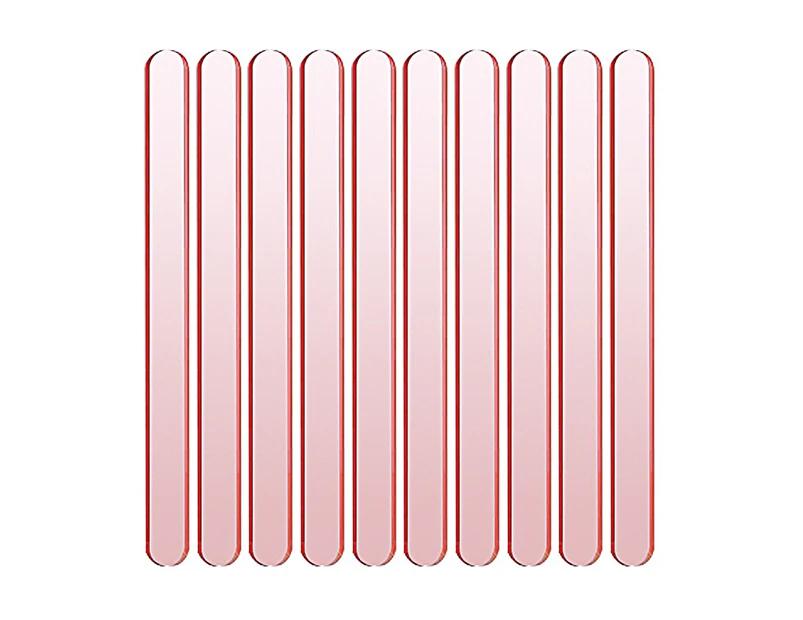 10Pcs 24 Cavity Ice Cream Sticks Food Grade Heat-Resistant Durable Popsicle Sticks Party DIY Ice Cream Accessories for Home  Pink