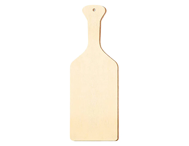 Chopping Board Food Grade High Durability Wood All-Purpose Meat Paddle Shaped DIY Cutting Board Kitchen Tools  A