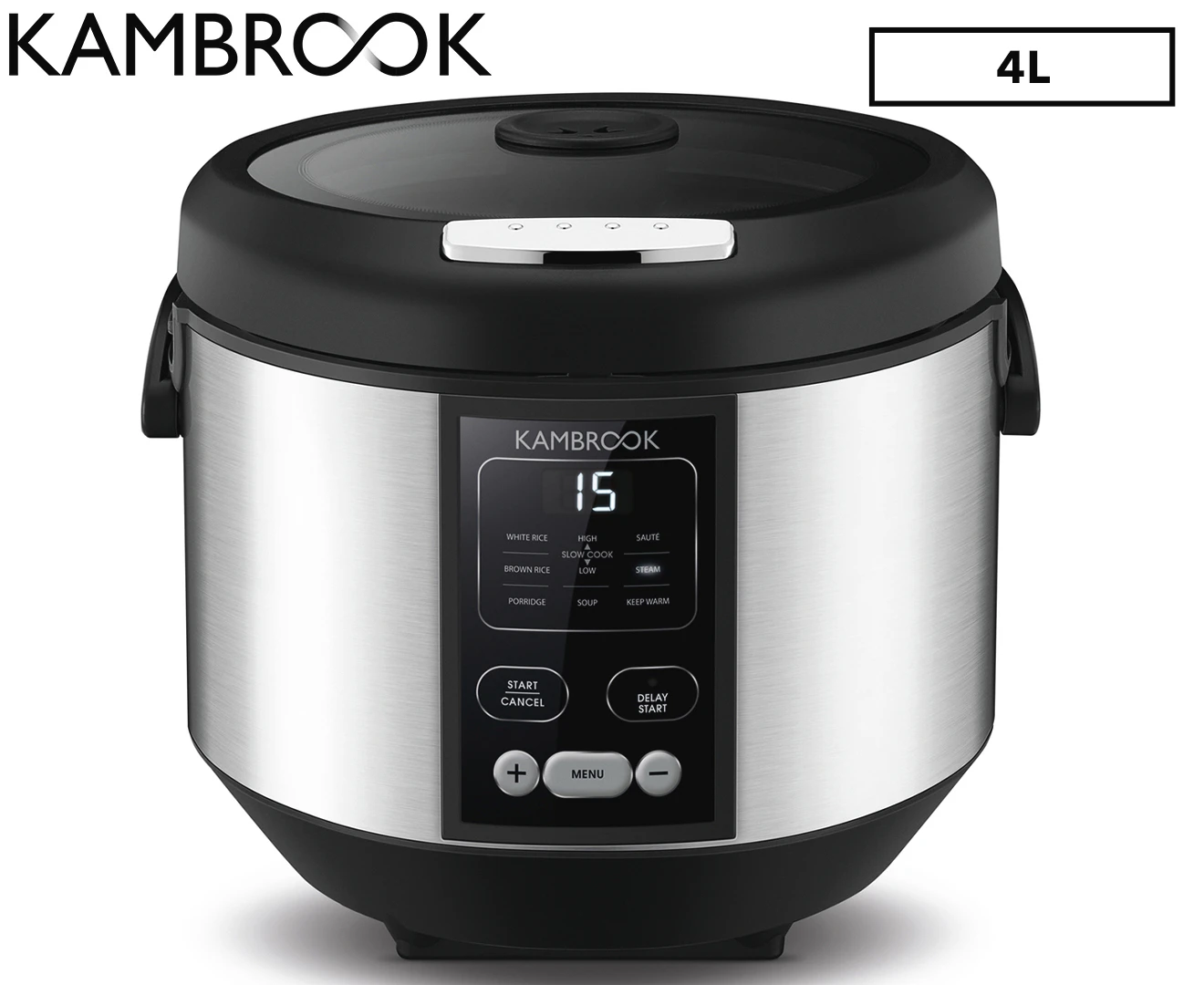 Kambrook 6L Health Steam Plus Electric Multi Rice/Slow Cooker/Steamer w/Basket