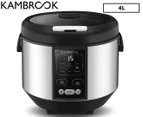 Kambrook 4L Multi Cooker - Black/Silver KMC655BLK