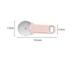 Cutter Wheel Heat-resistant Anti-slip Stainless Steel Daily Use Portable Bread Pizza Pasta Cutter Restaurant Supplies  Pink