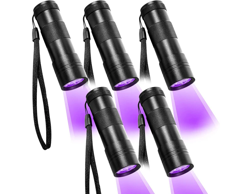 5Pcs - Violet Light Flashlight - Uv Led Flashlight Portable Mini Torch
