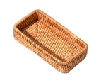 Basket Organizing Storage Wicker Baskets Rectangle Organizer Guest Towel Tray
