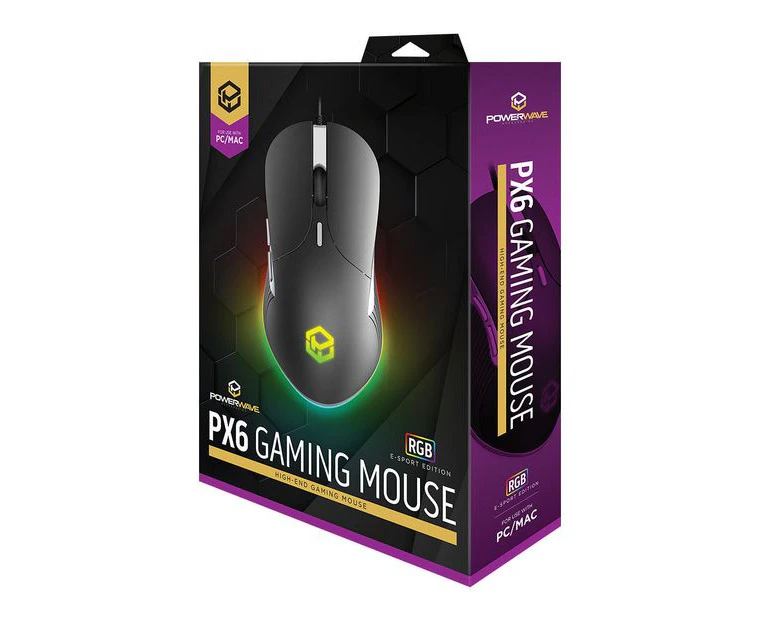 Powerwave PX6 RGB Wired Gaming Mouse