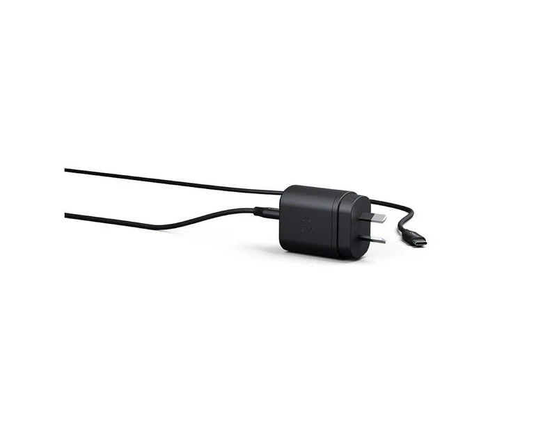 Cygnett Powerplus 25W USB C Wall Charger & 1.2m USB-C to USB-C Cable, Black