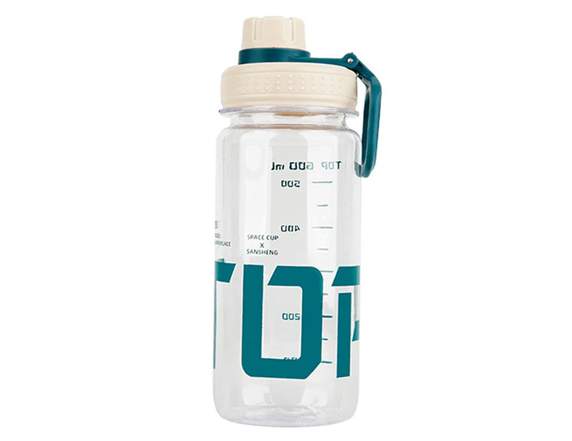 Water Bottle BPA Free Leak-proof PC Large Capacity Water Drinking Jug for Gym White