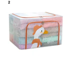 Clothing Storage Bags Cartoon Dust Proof PVC Reinforced Handle Sweater Containers for Seasonal Garment