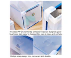 Shoes Organizer Stackable Dust-Proof Plastic Shoes Storage Bin for-White
