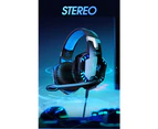 Game Headphones Gaming Headsets Bass Stereo Over-head Earphone Casque Pc Laptop Microphone Wired Headset For Computer Ps4 Xbox / G9000  Blue