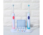 Rotating Electric Toothbrush Holder Toothbrush Holder Holder Compatible with Electric Toothbrush Handpiece, Stand for 4 Brush Heads