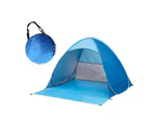 Beach shell, portable extra light beach tent, sun shelter for 2-3 people, including carrying bag
