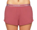 Calvin Klein Women's 2-Piece Bamboo Lounge Tee and Short Sleep Set - Raspberry Blush