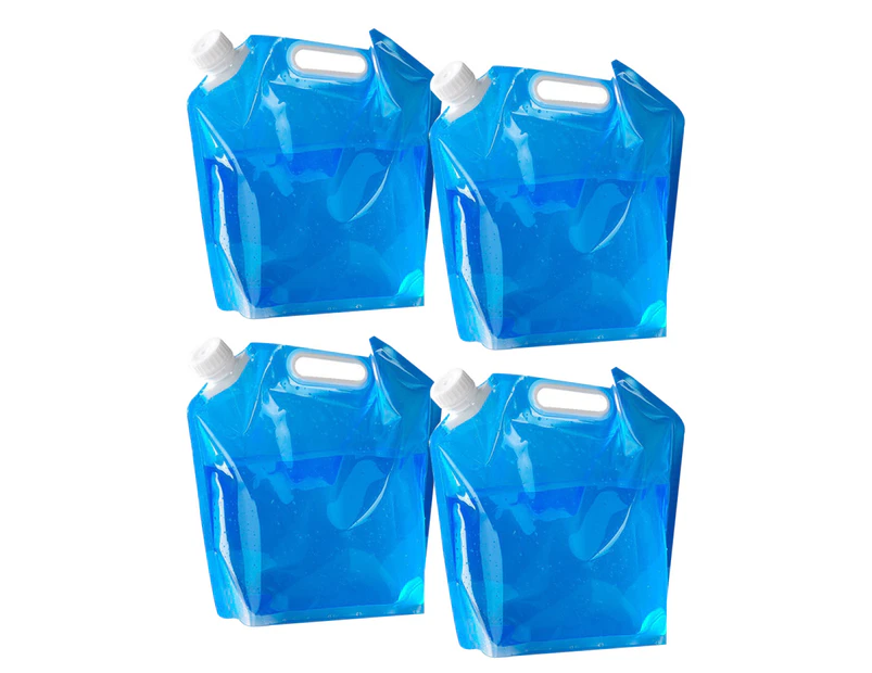 Collapsible Water Container Bag Food Grade Clear Plastic Storage Jug for Sports Camping Riding Climbing