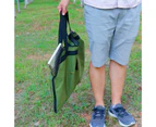 Multifunctional Garden Tool Bag Waterproof Oxford Cloth Gardening BBQ Adjustable Strap Storage Pocket Pouch for Outdoor Army Green