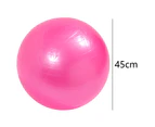 Exercise Ball and Yoga Ball ，for Workout Balance and Core Strength and Stability Ball with Pump -pink