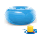 Donut Exercise, Workout, Core Training, Swiss Stability Ball for Yoga, Pilates and Balance Training in Gym, Office or Classroom -Blue