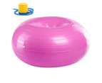 Donut Exercise, Workout, Core Training, Swiss Stability Ball for Yoga, Pilates and Balance Training in Gym, Office or Classroom -Pink