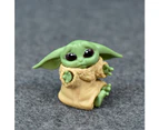 5pcs/set Baby Yoda Grogu Mandalorian Action Figure Toys 4-7cm Yoda Baby Action Toys Star Wars Figures / Default Title