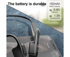 V11 Wireless Earphone Waterproof High Fidelity Ear Hook Bluetooth-compatible 5.0 Bone Conduction Headphone for Sports Black