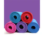 Fulllucky 8mm NBR Anti-slip Gym Home Fitness Exercise Yoga Pilates Mat Carpet Cushion - Pink