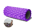 Foam Roller - Medium Density Deep Tissue Massager For Muscle Massage 33Cm Wolf Tooth Hollow Yoga Pillar