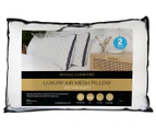 Royal Comfort Luxe Chiro Air Mesh Pillow Twin Pack